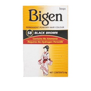 Bigen Powder Hair Color - 58 Black Brown